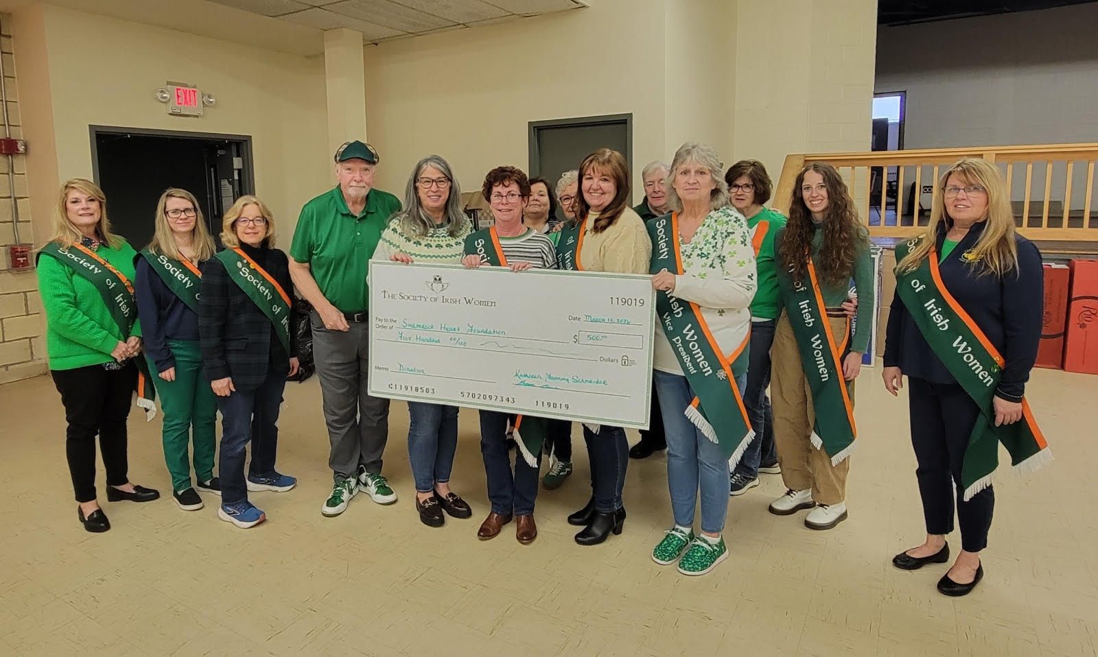 Shamrock Heart Foundation donation – Scranton Times-Tribune