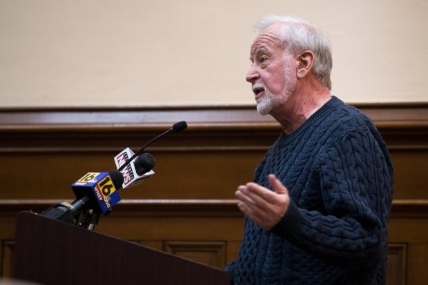 Businessman Bob Bolus addresses Scranton City Council during a meeting in January. Writers react to Bolus' recent remarks at council meetings regarding Jessica Rothchild, a Democratic nominee for city council who is an LGBTQ activist.