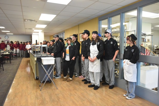 Students with the Culinary Arts program gather during its annual First Responder Luncheon at the school in Scranton Thursday, September 10, 2026. (SEAN MCKEAG / STAFF PHOTOGRAPHER)