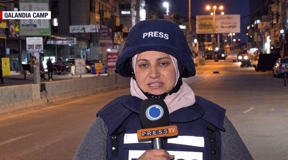 Naqaa Hamed (Photo: PressTV) צה״ל עצר האת העיתונאית הפלסטינית נקאא חאמד, מדרום-מזרח לבית לחם.