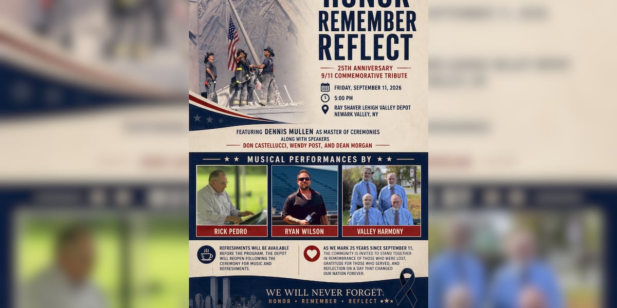 Historical society to host 25th anniversary 9/11 tribute at Lehigh Valley Depot