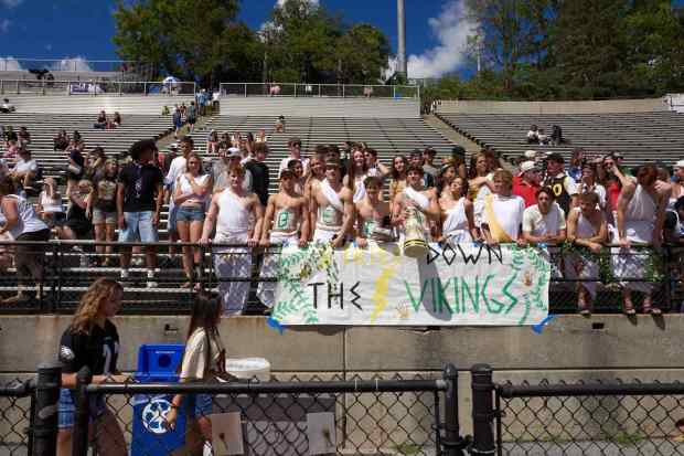 Pregame activities occur before the Bethlehem Catholic-Allentown Central Catholic football game Saturday, Sept. 5, 2026, at J. Birney Crum Stadium. (David Garrett/Special to The Morning Call)