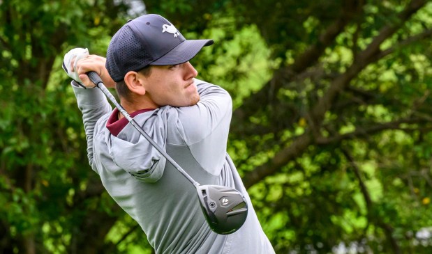 Bangor's Beau Thomas competes Tuesday, Sept. 22, 2026, during the Colonial League Golf Championships at Bethlehem Golf Club in Bethlehem.(April Gamiz/The Morning Call)