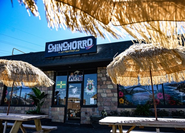 Puerto Rican specialties are served Thursday, Sept. 24, 2026, at Chinchorro restaurant in Easton. Like their sister food truck La Frikitona, Chinchorro serves food items such as tostones, mofongo, sancocho, canoas and pastelillos. (Monica Cabrera/The Morning Call)