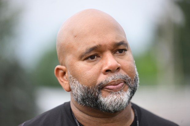 Emmaus head football coach Harold Fairclough leads his team Monday, Aug. 10, 2026, on the first day of high school football practice. Emmaus is a team looking for better things after a 4-7 season in 2025. (Monica Cabrera/The Morning Call)