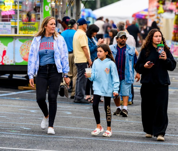 People enjoy the food, sights and sounds Wednesday, Sept. 02, 2026, at the Allentown Fair, which continues through Monday. (April Gamiz/The Morning Call)