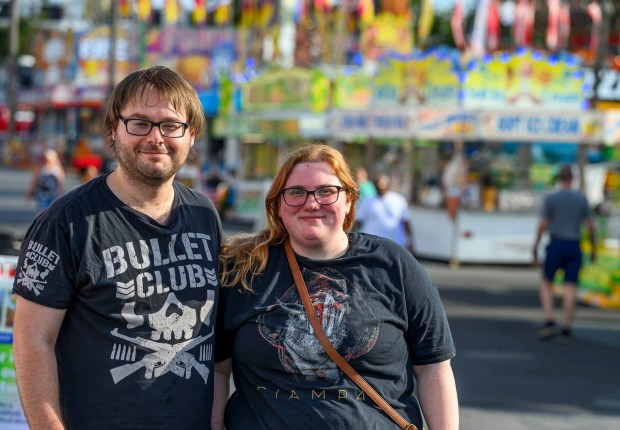 People enjoy the food, sights and sounds Thursday, Sept. 03, 2026, at the Allentown Fair, which continues through Monday. (April Gamiz/The Morning Call)