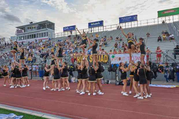 Pregame activities before the Parkland-Freedom football game Friday, Sept. 4, 2026, at Bethlehem School District Stadium. (David Garrett/Special to The Morning Call)