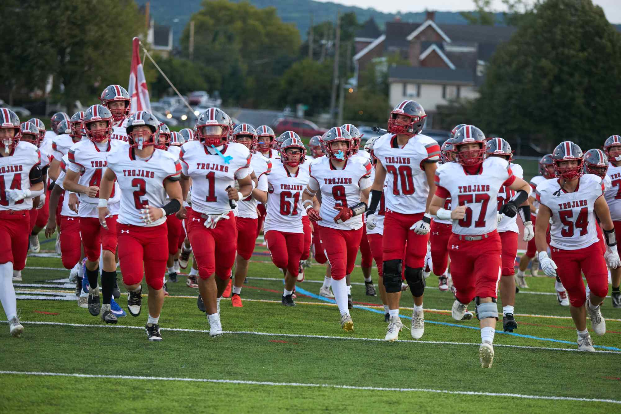 Pregame activities before the Parkland-Freedom football game Friday, Sept. 4, 2026, at Bethlehem School District Stadium. (David Garrett/Special to The Morning Call)