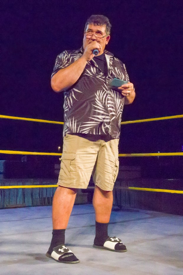Professional wrestling returns to The Great Allentown Fair on Thursday, Sept. 3, 2026. Stars, Stripes & Slams, featured professional wrestlers at the family-friendly show designed to appeal to longtime fans and new audiences alike. The lineup included: Doc Gallows & Karl Anderson (The Good Brothers) - WWE, AEW and international promotions; 10-time World Tag Team Champions N-Zo (formerly Enzo Amore) - WWE and TNA, HEATH (Heath Slater) - WWE and TNA, Tito Santana - WWE Hall of Famer and former two-time Intercontinental Champion, "The Franchise" Shane Douglas - Four-time ECW World Heavyweight Champion, James Ellsworth - WWE and multiple independent organizations, Ricardo Rodriguez - WWE, MLW and international promotions The Patriot - WWE, WCW and multiple independent organizations. (Sheri Bayne/Special to The Morning Call)