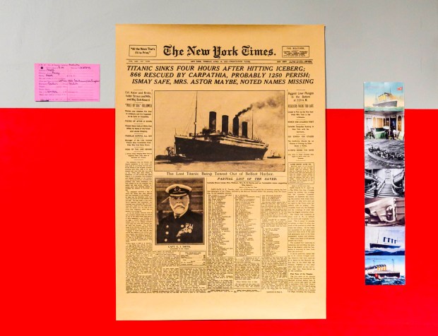 Scenes from the "Finding Titanic: The Secret Mission" exhibit Tuesday, Sept. 29, 2026, at Da Vinci Science Center at PPL Pavilion. The  exhibit, which explores the story behind how the wreck of the RMS Titanic was found and the secret Cold War mission that made the historic discovery possible, runs through Jan. 19. (April Gamiz/The Morning Call)