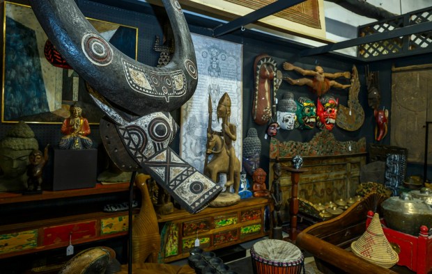 A variety of vendors offers all sort of antiques from the eccentric to the elegant Friday, Sept. 4, 2026, at Weil's Doghouse Antiques in the Parkway Shopping Center at 1471 Lehigh St. in Allentown. The antique store features over 180 vendors in its location in the back of the mall's parking lot. (April Gamiz/The Morning Call)