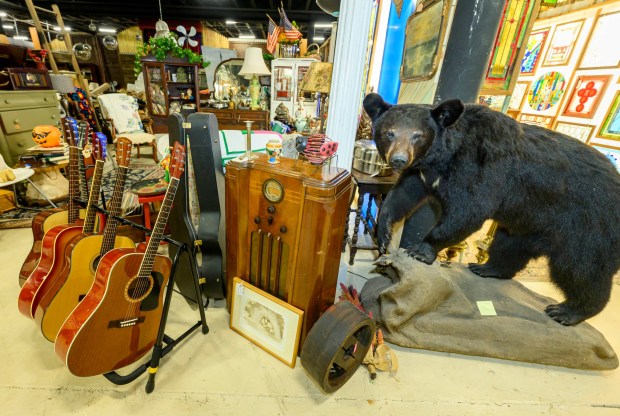 A variety of vendors offers all sort of antiques from the eccentric to the elegant Friday, Sept. 4, 2026, at Weil's Doghouse Antiques in the Parkway Shopping Center at 1471 Lehigh St. in Allentown. The antique store features over 180 vendors in its location in the back of the mall's parking lot. (April Gamiz/The Morning Call)