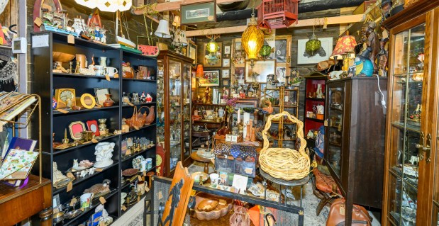 A variety of vendors offers all sort of antiques from the eccentric to the elegant Friday, Sept. 4, 2026, at Weil's Doghouse Antiques in the Parkway Shopping Center at 1471 Lehigh St. in Allentown. The antique store features over 180 vendors in its location in the back of the mall's parking lot. (April Gamiz/The Morning Call)