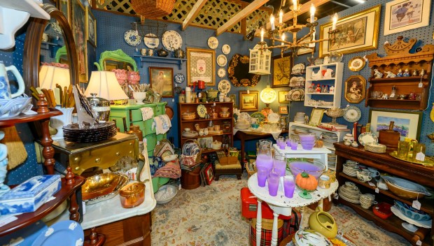 A variety of vendors offers all sort of antiques from the eccentric to the elegant Friday, Sept. 4, 2026, at Weil's Doghouse Antiques in the Parkway Shopping Center at 1471 Lehigh St. in Allentown. The antique store features over 180 vendors in its location in the back of the mall's parking lot. (April Gamiz/The Morning Call)
