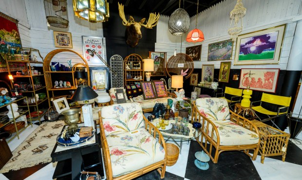A variety of vendors offers all sort of antiques from the eccentric to the elegant Friday, Sept. 4, 2026, at Weil's Doghouse Antiques in the Parkway Shopping Center at 1471 Lehigh St. in Allentown. The antique store features over 180 vendors in its location in the back of the mall's parking lot. (April Gamiz/The Morning Call)