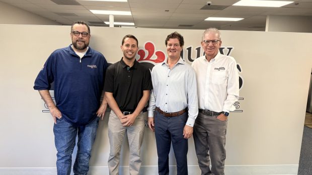 Huey Magoo's Chief Operations Officer Mike Sutter; franchisee Mike Diskin; franchisee Mark DeStefano; CEO Andy Howard