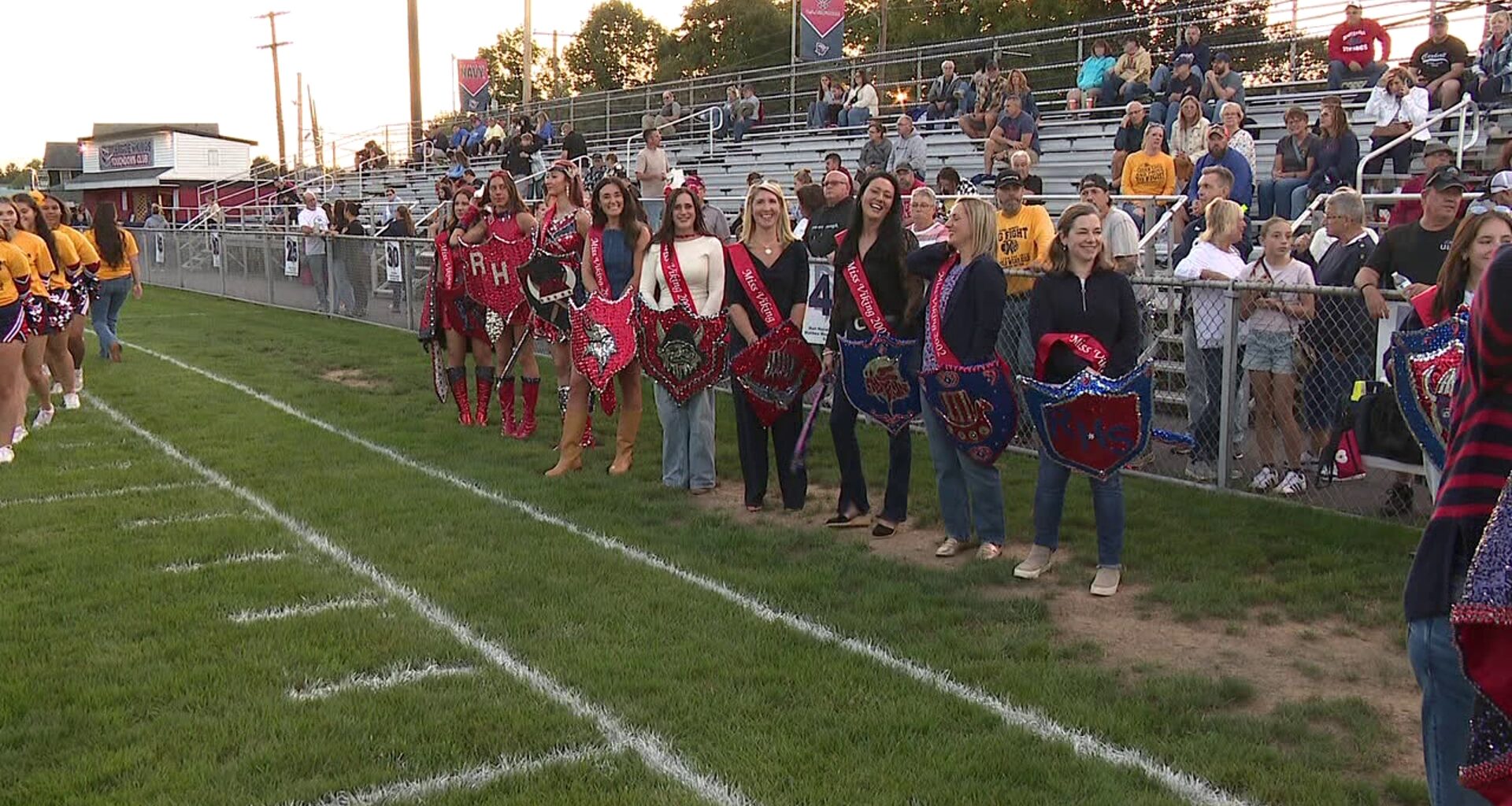 Miss Viking reunion kicks off Riverside football game