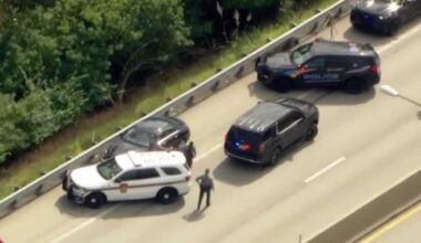 Video of person taken into custody on Parkway West