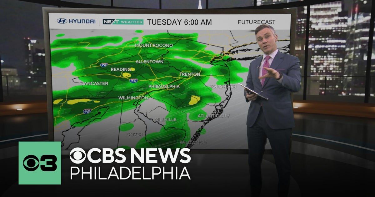 Periods of rain hit Tuesday in Philadelphia region | NEXT Weather Forecast