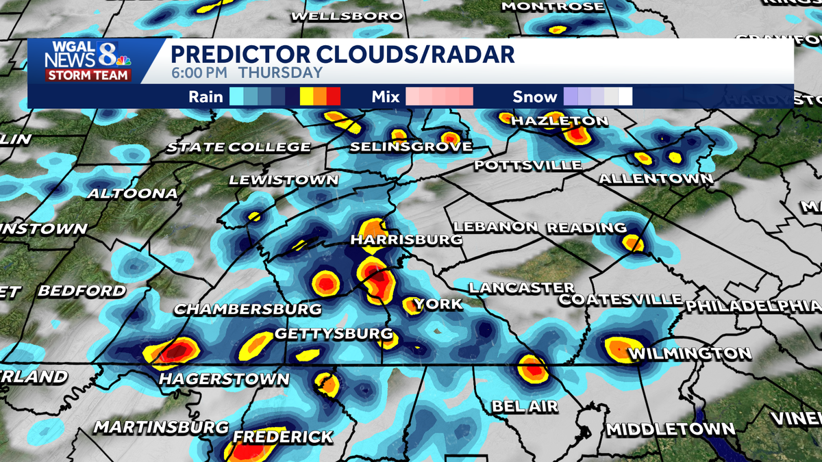 South-central Pa. weather: Scattered thunderstorms possible