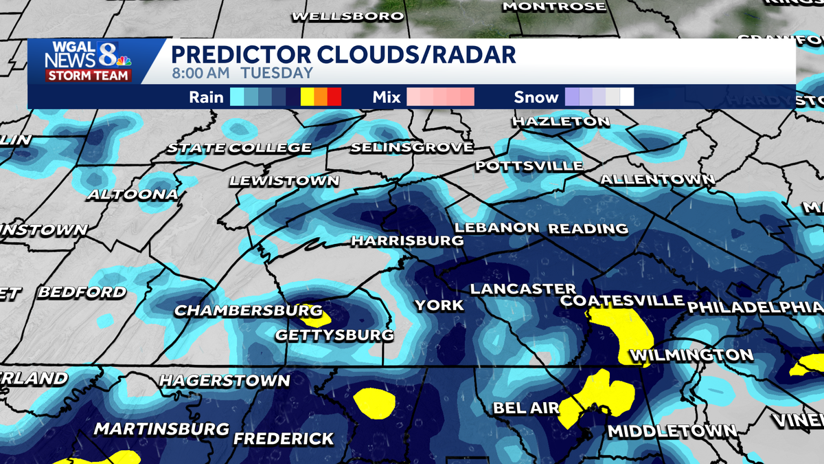 South-central Pa. widespread rain may cause ponding on roads