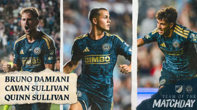 Damiani and both Sullivans earn MLS Team of the Matchday honors