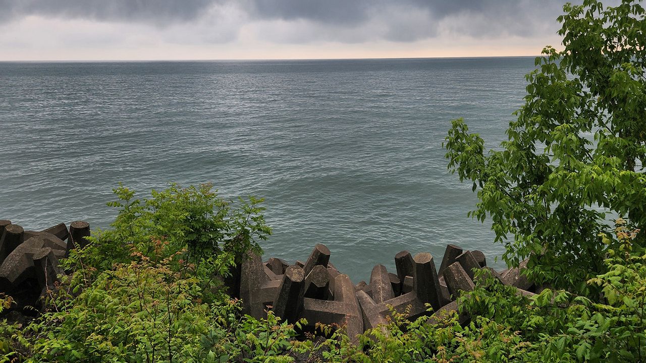 an image of clouds over lake erie.