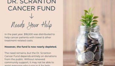 DONATIONS SOUGHT FOR DR. DENNIS SCRANTON MEMORIAL CANCER FUND