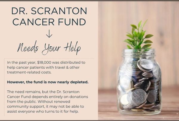 DONATIONS SOUGHT FOR DR. DENNIS SCRANTON MEMORIAL CANCER FUND