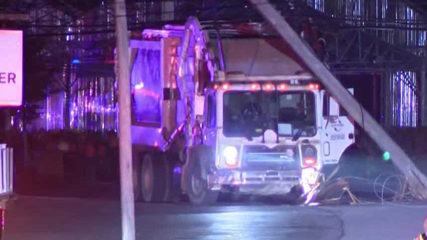 Crews respond to accident involving garbage truck in the South Hills