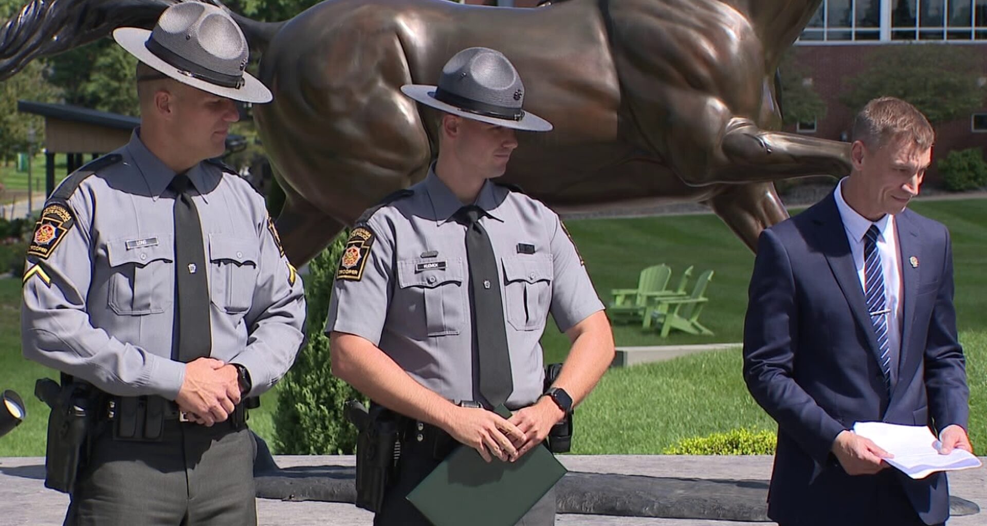 First trooper graduates from joint program between Marywood University and PSP academy