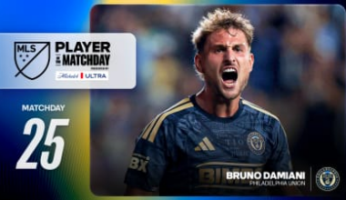 Philadelphia Union forward Bruno Damiani named Player of the Matchday