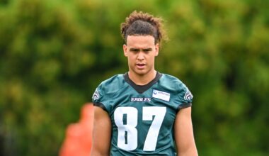 Eli Stowers placed on IR before Philadelphia Eagles' season opener vs. Washington Commanders