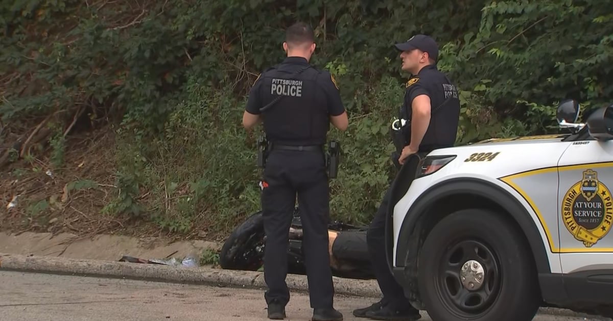 Motorcyclist seriously injured after colliding with vehicle in Pittsburgh