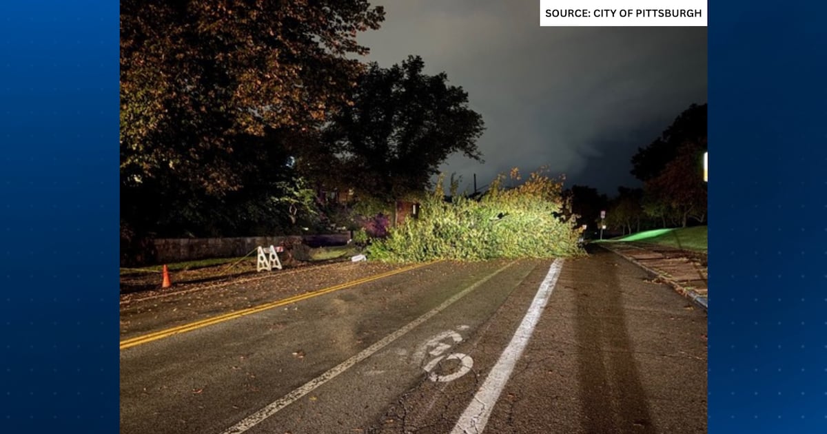 Pittsburgh crews work overnight after storms soak the city