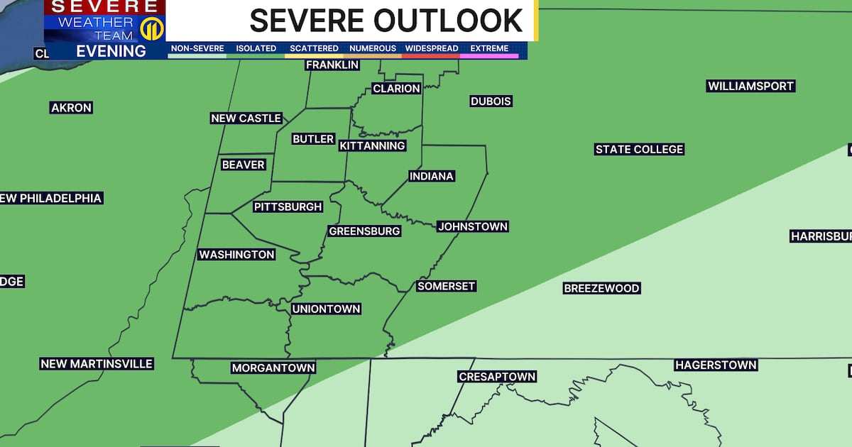 Pittsburgh Weather: Sunday starts dry, but another line of showers will move through during evening