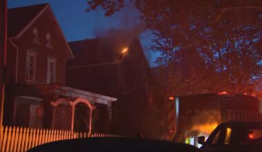 Crews battle house fire in Pittsburgh’s Knoxville neighborhood