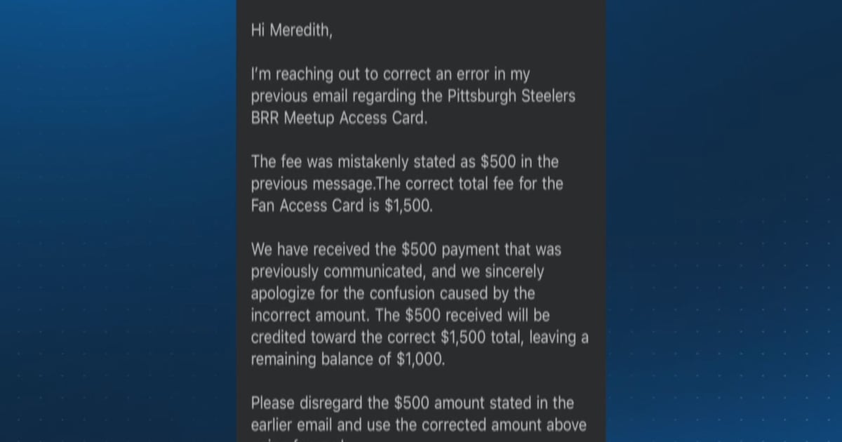 Local family says scammer posing as Pittsburgh Steelers personnel stole $2K from them