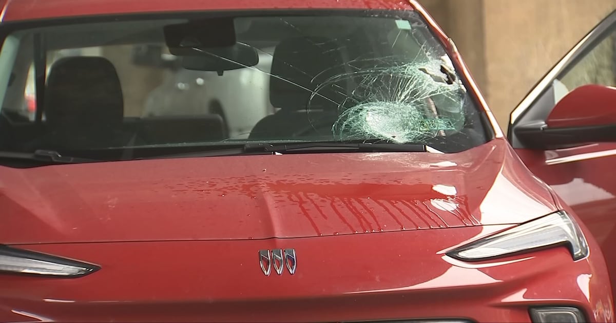 Strap breaks off truck in South Side, strikes windshield of vehicle behind it – WPXI
