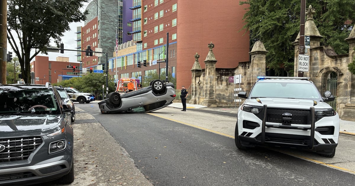 Man flips vehicle after falling asleep at wheel, crashing into parked cars in Lawrenceville – WPXI
