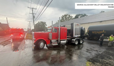 Train, tractor-trailer collide in Allegheny County