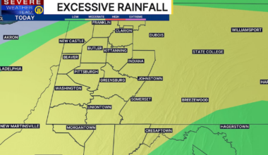 Pittsburgh Weather: Another round of heavy rain expected by Saturday evening