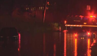 Vehicles stuck in floodwaters amid heavy downpours in Allegheny County