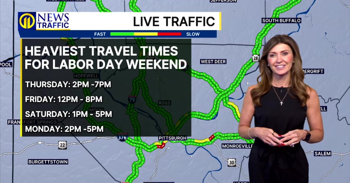 TRAFFIC: Labor Day heaviest travel times – WPXI