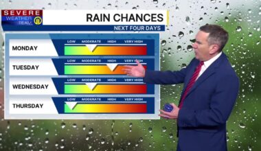 Flooding still a concern, steady rain to start the week – WPXI