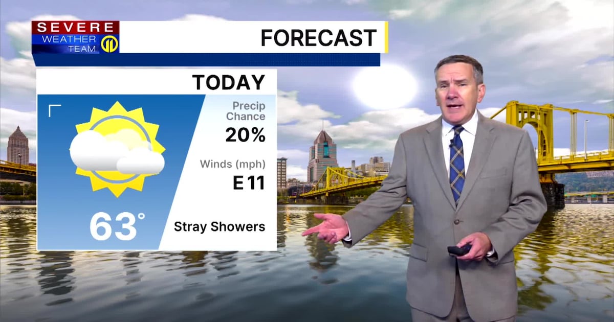 Mostly dry, but cool on Wednesday in Pittsburgh area