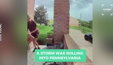 Pennsylvania Family Discovers What UPS Driver Did as a Storm Rolls In
