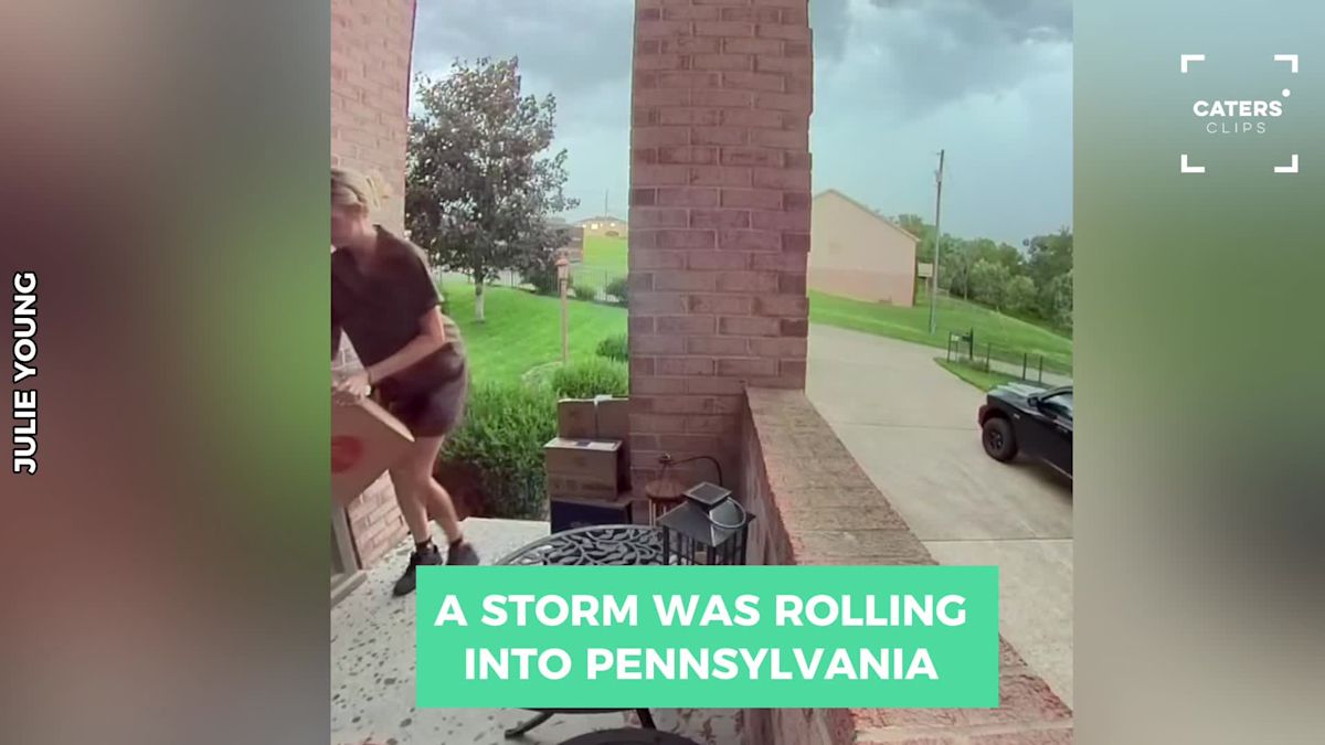 Pennsylvania Family Discovers What UPS Driver Did as a Storm Rolls In
