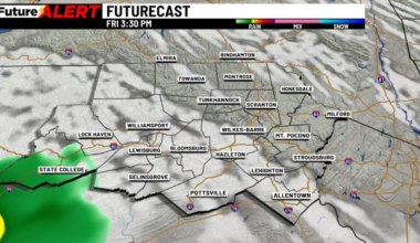 Pennsylvania weather: Sun, clouds, isolated shower possible